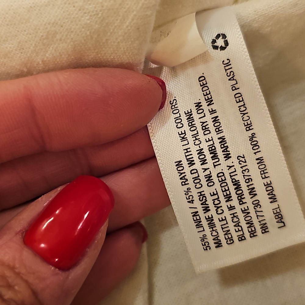 Universal Thread Men's Button Down Cream/white Li… - image 6